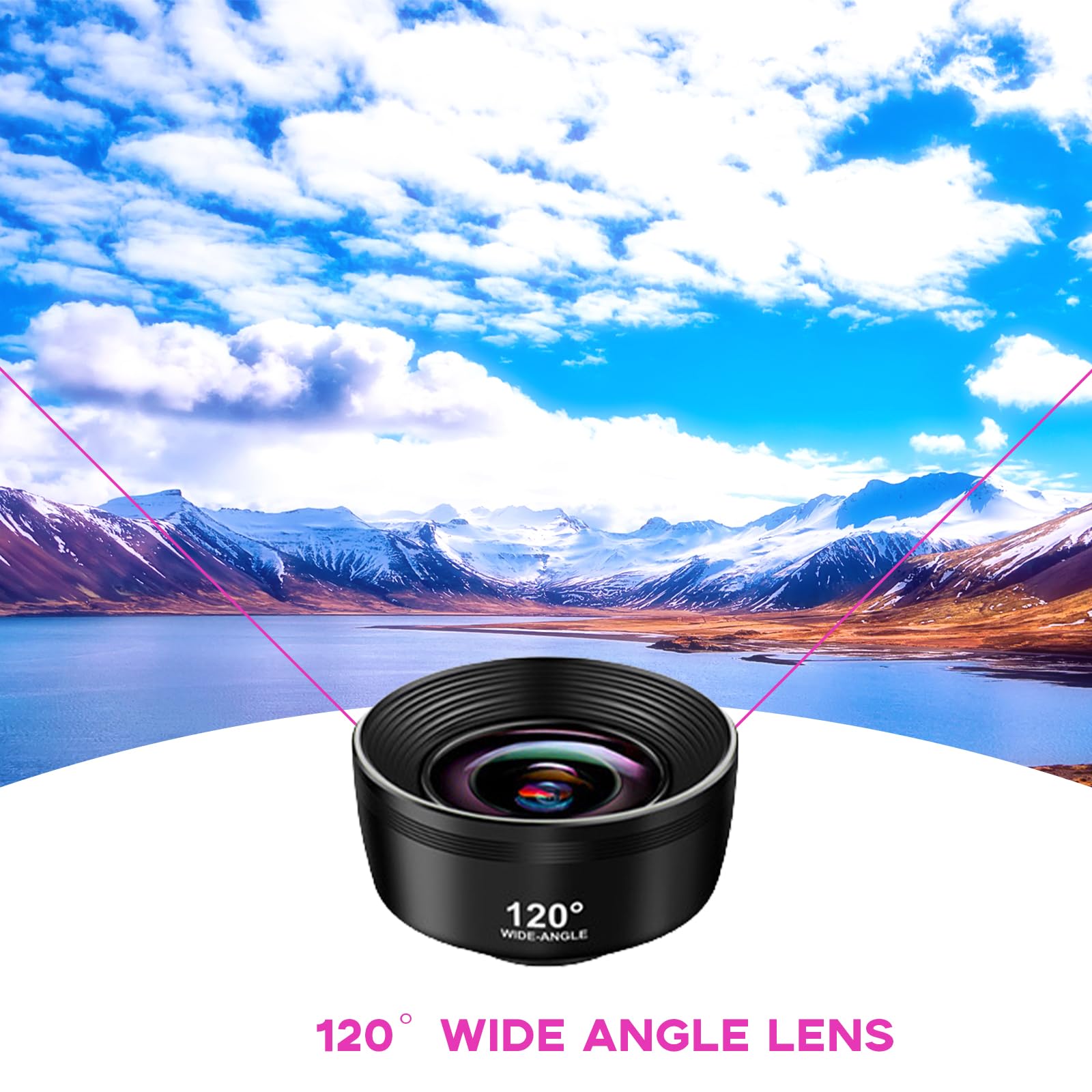 Amazon.co.jp: 7-in-1 高精細携帯電話カメラレンズキット 120°広角